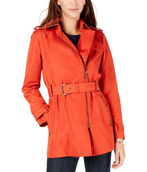 michael kors orange coat golde bottoms